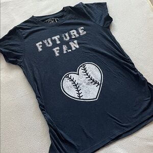 Future Fan Maternity T-Shirt - Navy Blue